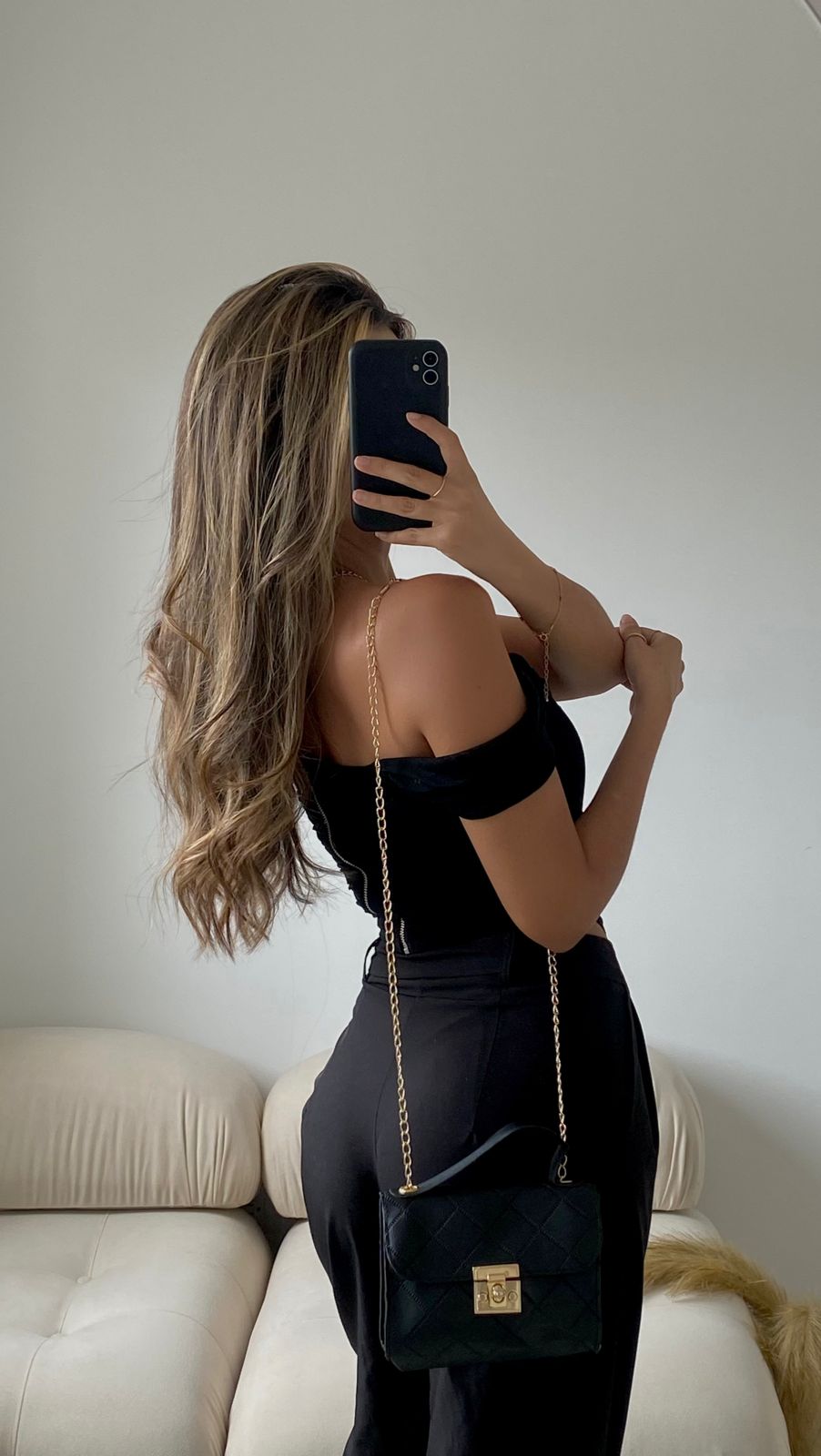 CORSET VELO NEGRO CON MAGAS