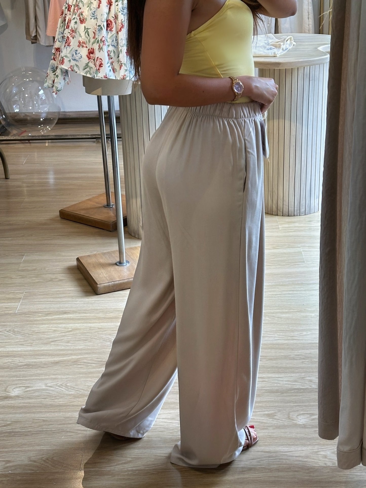 PANTALÓN FRESCO CAQUI CORDÓN