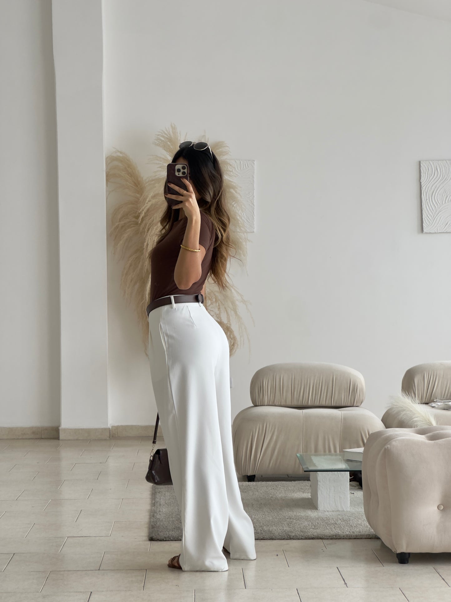 BLUSA MANGA CORTA MOCHA