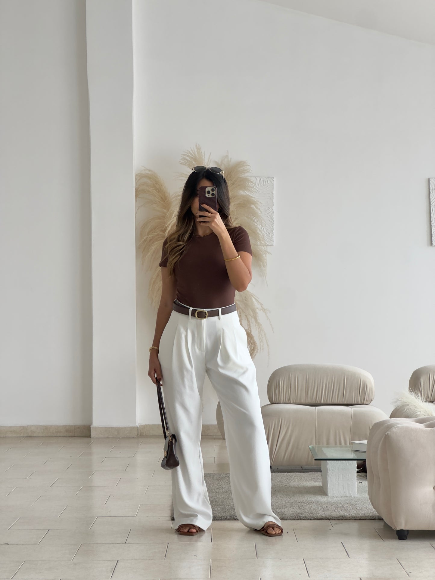 BLUSA MANGA CORTA MOCHA