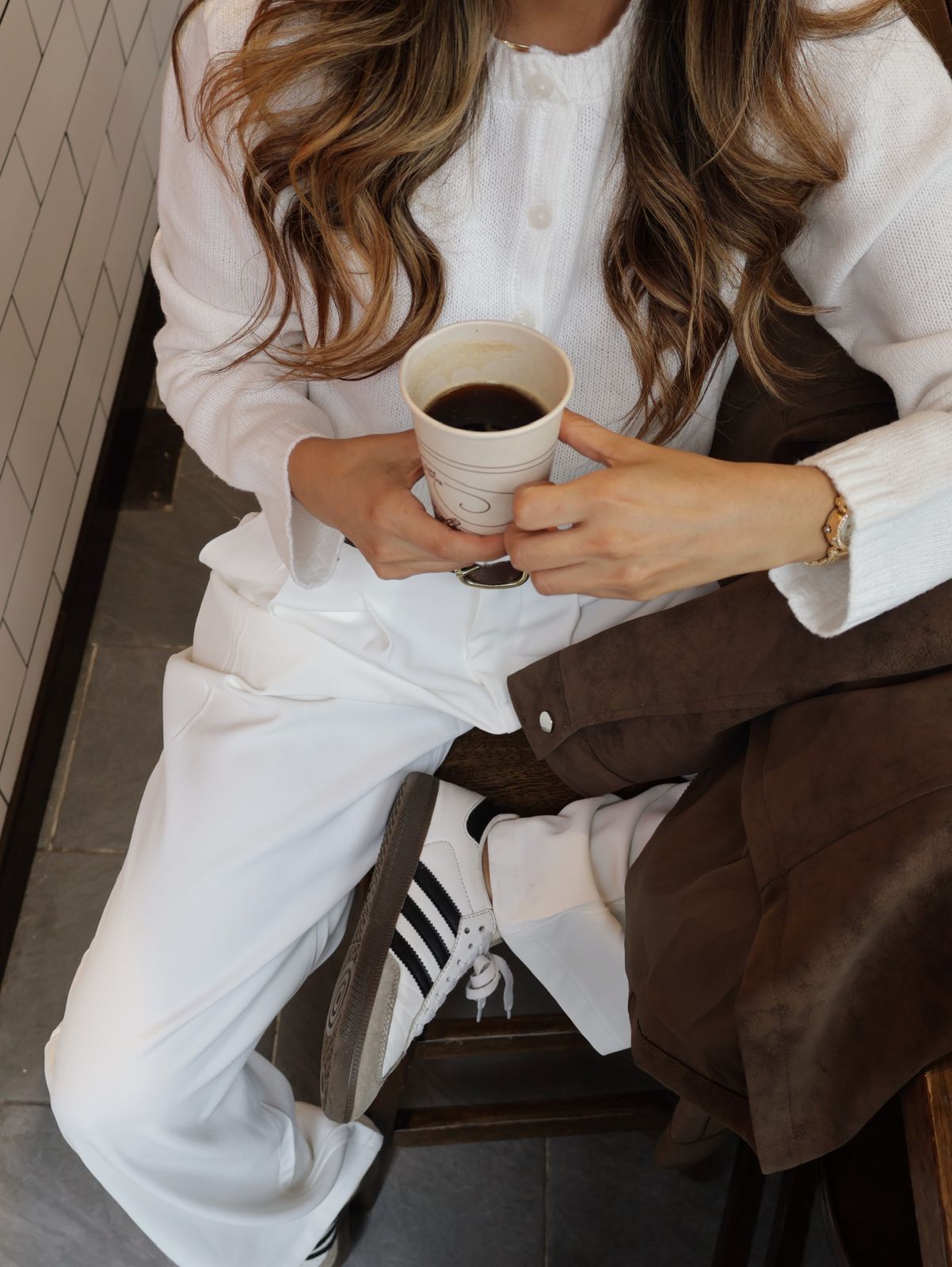 PANTALÓN EN TELA BLANCO