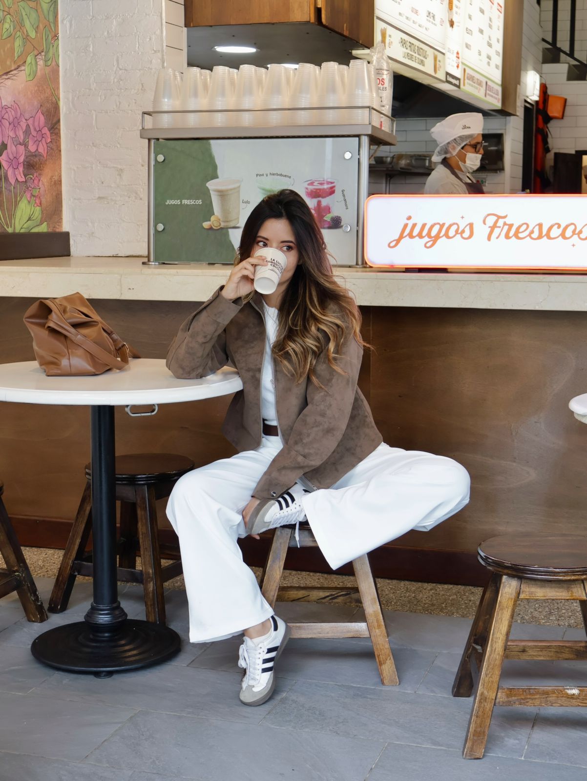 PANTALÓN EN TELA BLANCO