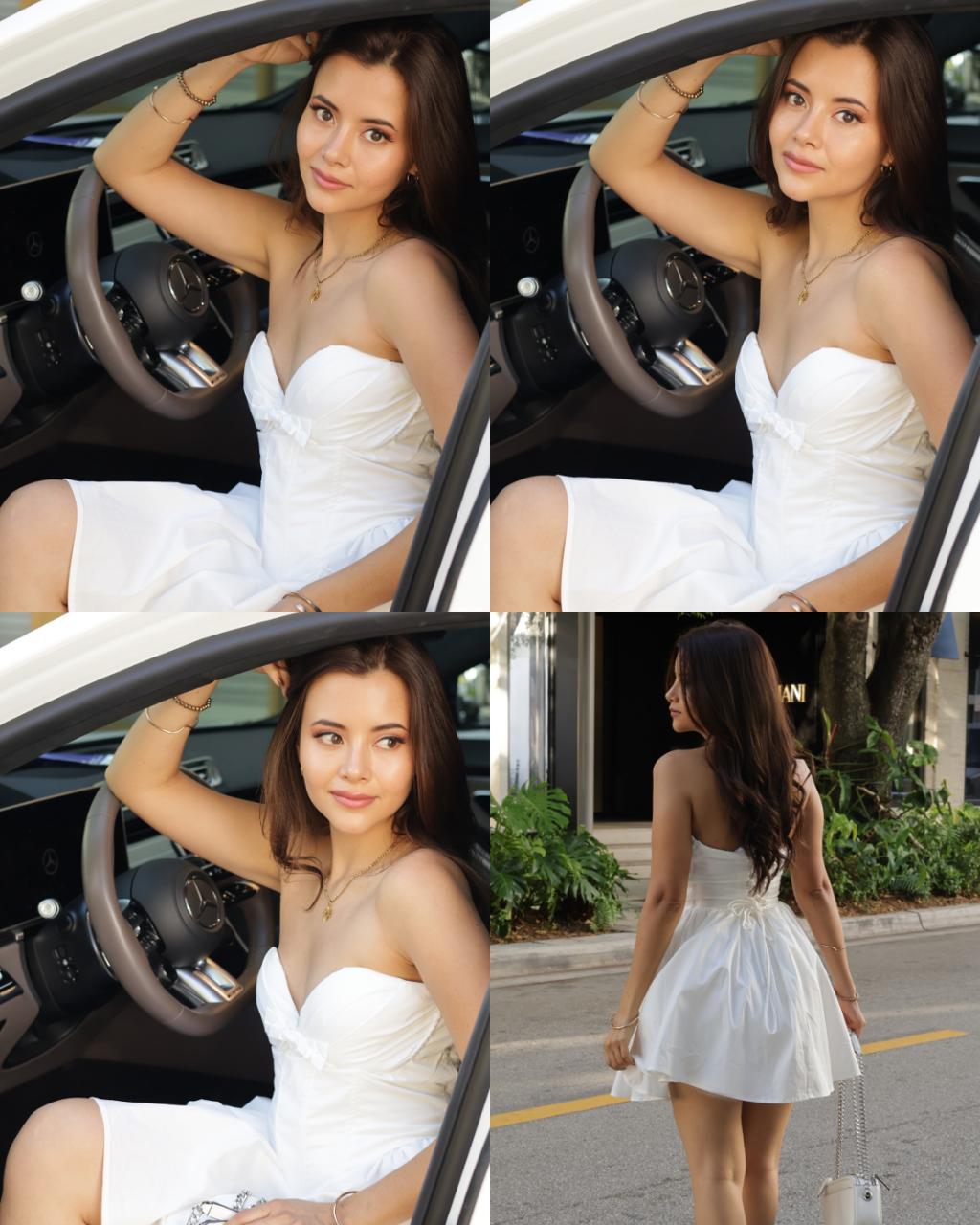 VESTIDO CORSET BLANCO STRAPLESS