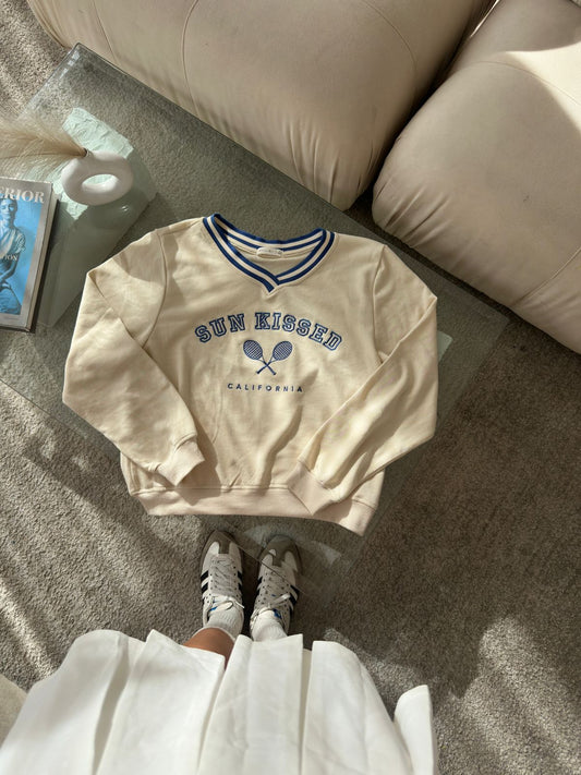 HOODIE CREMA TENIS CALIFORNIA