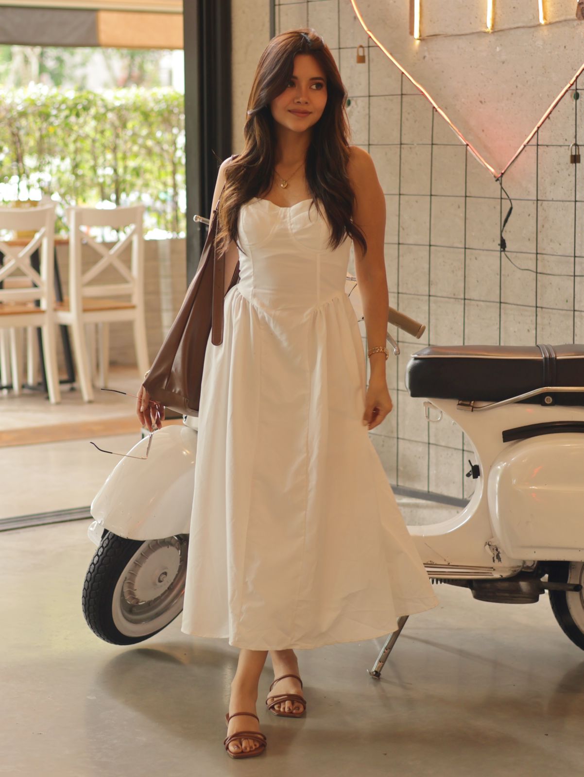 VESTIDO CORSET BLANCO LARGO
