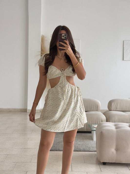 VESTIDO ESCOTES FLORAL