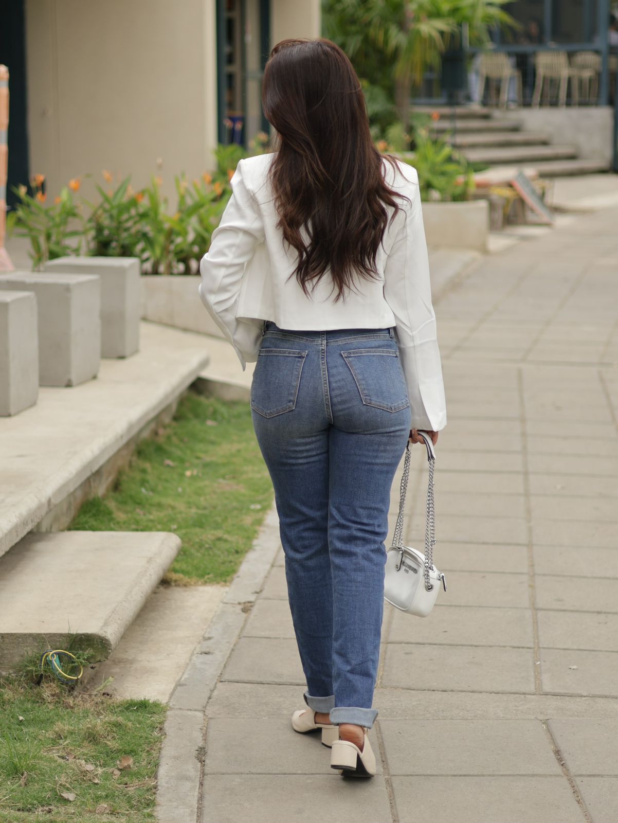 BLAZER CROP BLANCO