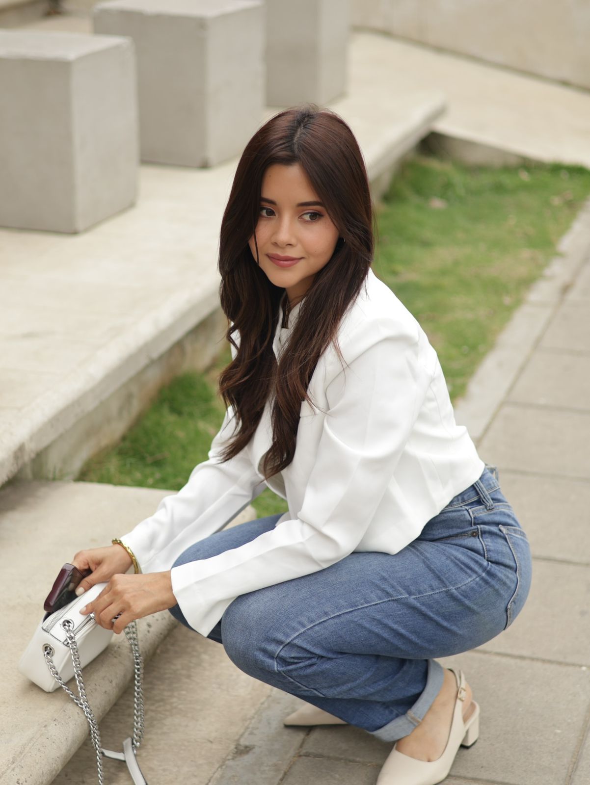 BLAZER CROP BLANCO