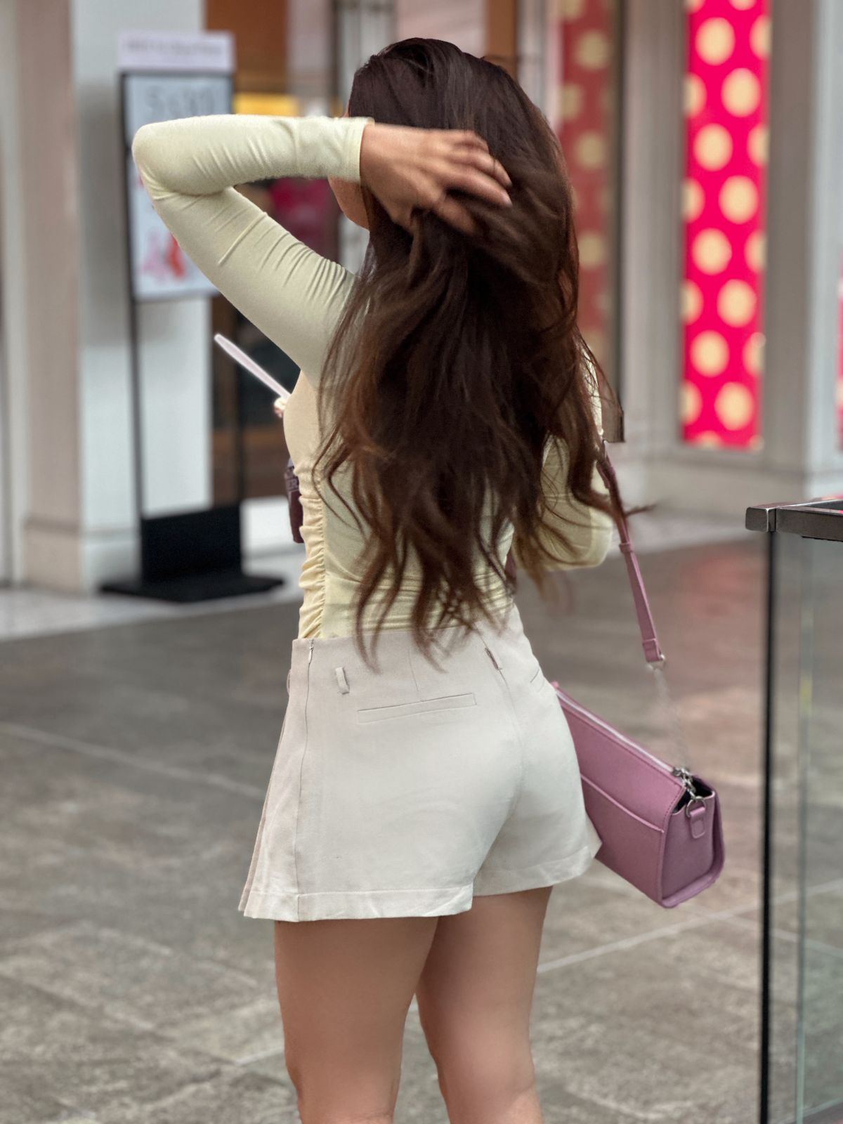 BLUSA MANGA LARGA AMARILLA FRUNCIDOS