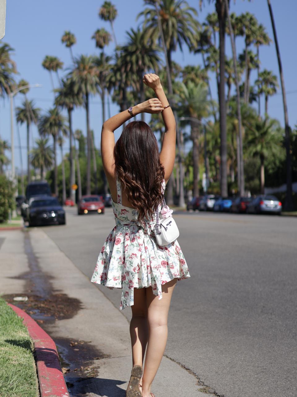 VESTIDO CORSET FLORAL DE TIRAS