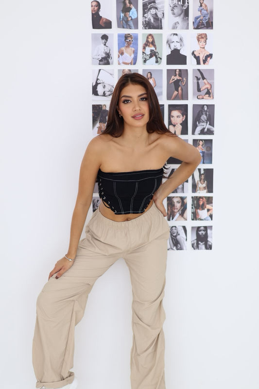 PARACHUTE PANTS CAQUI