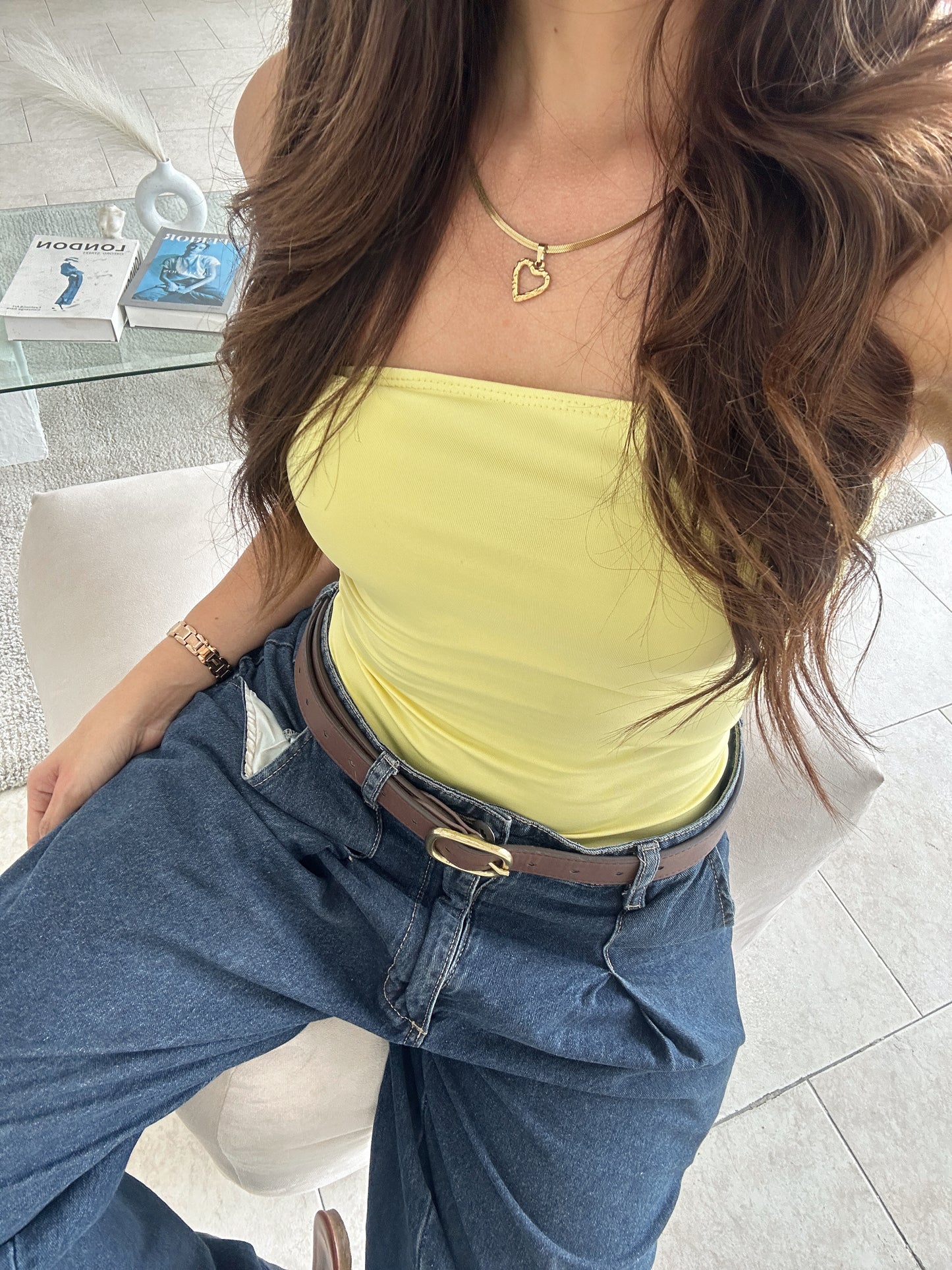 TOP STRAPLESS AMARILLO