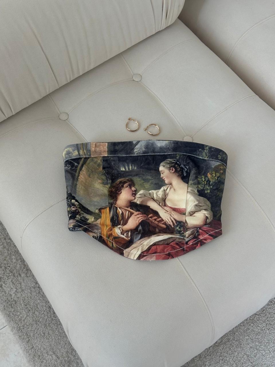 CORSET ANGELES DENIM STRAPLESS