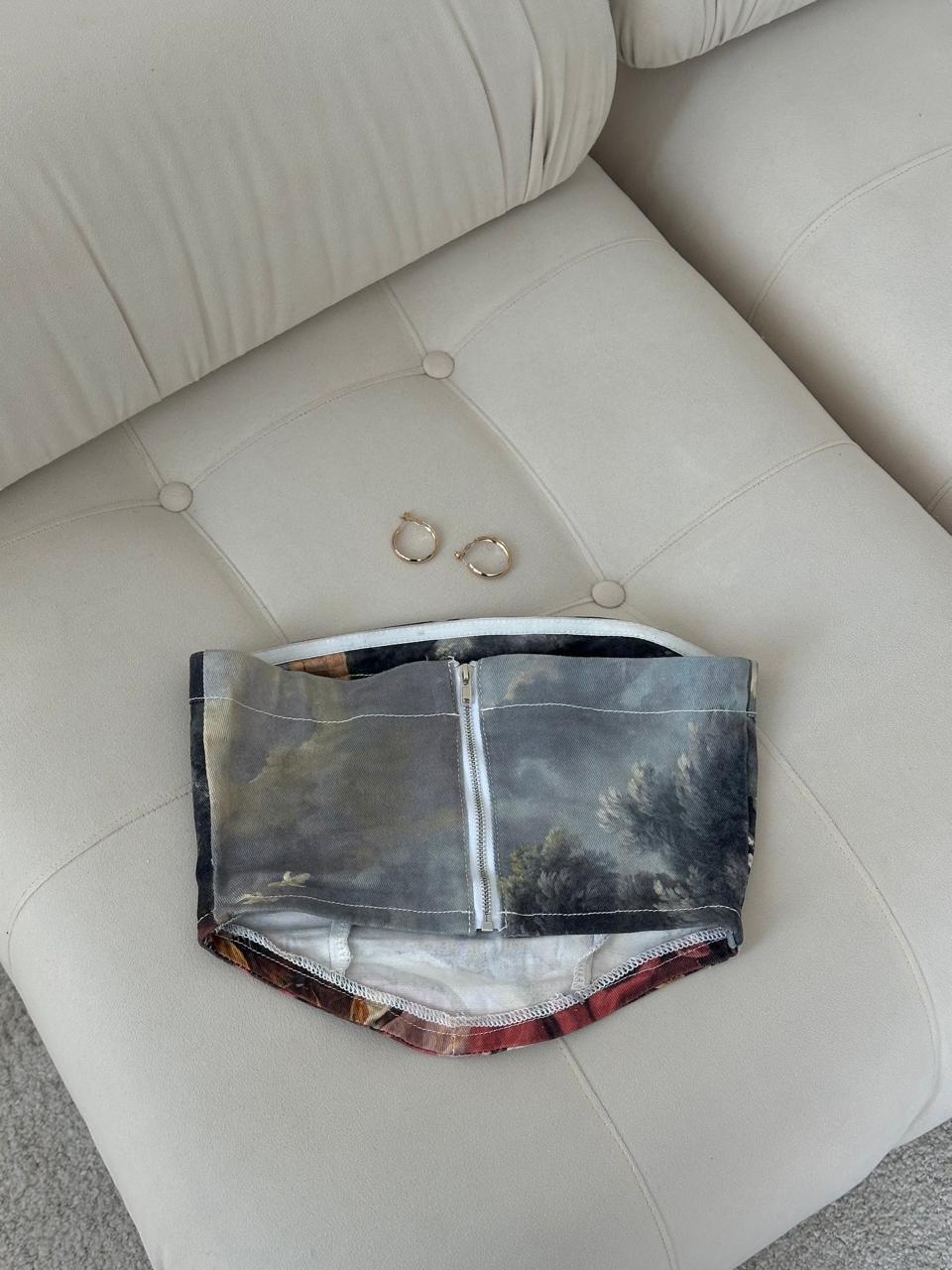 CORSET ANGELES DENIM STRAPLESS