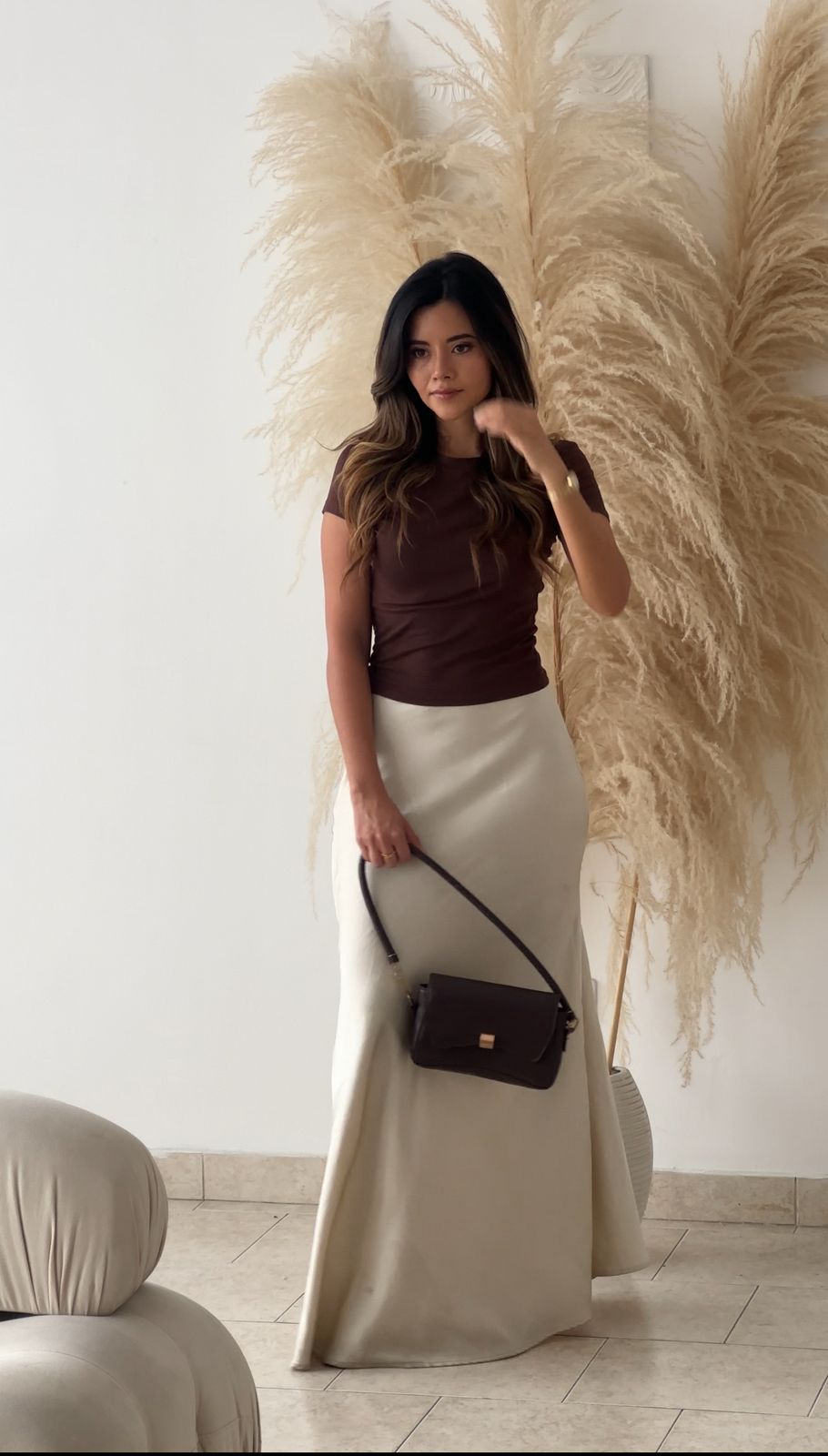 BLUSA MANGA CORTA MOCHA