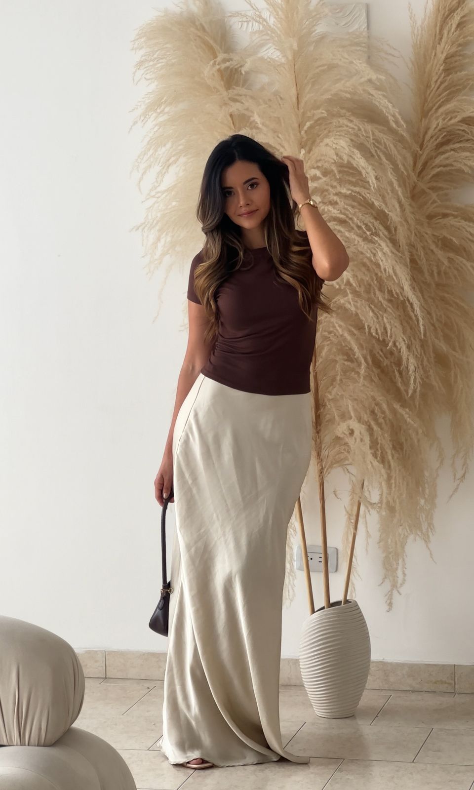 BLUSA MANGA CORTA MOCHA