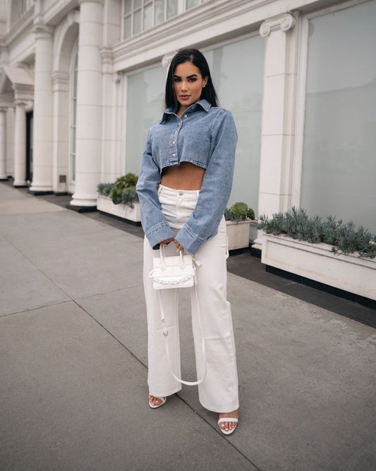 CHAQUETA CORTA AZUL