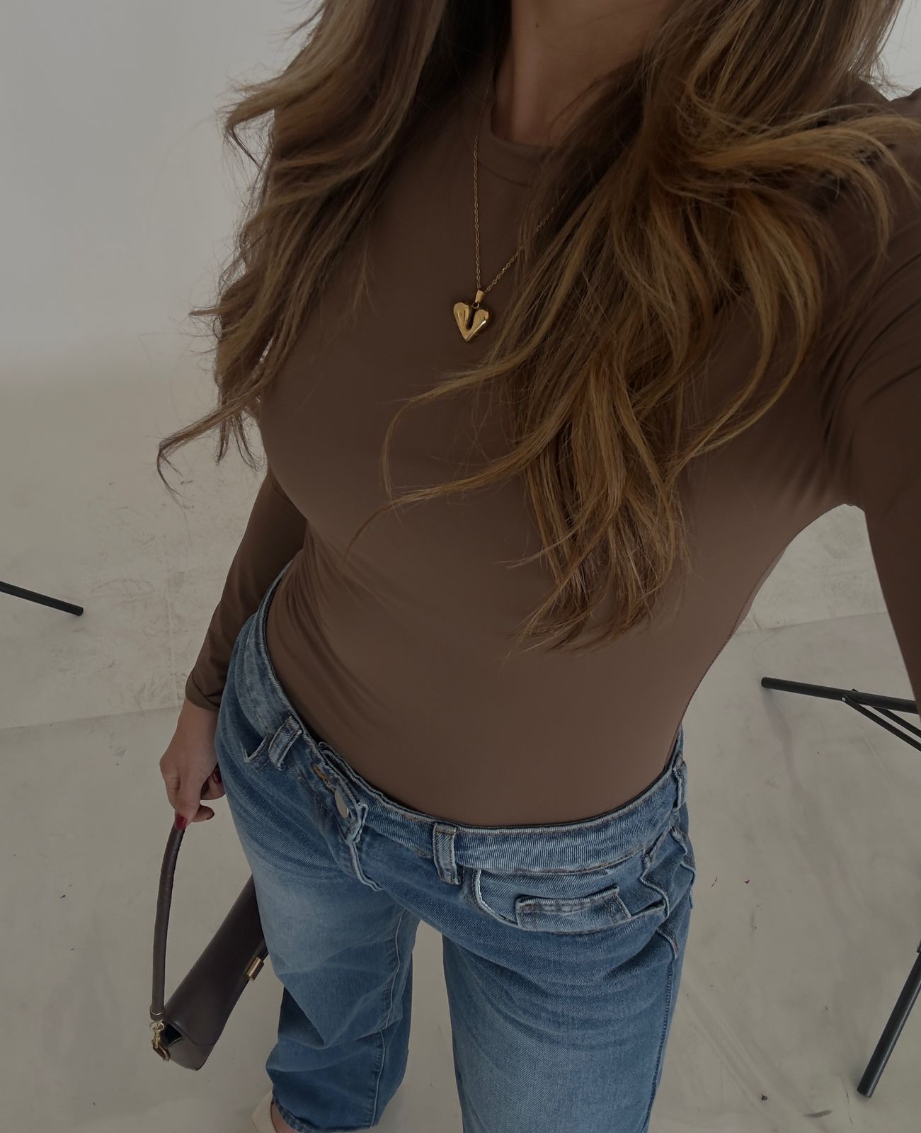 BODY MANGA LARGA MOCHA