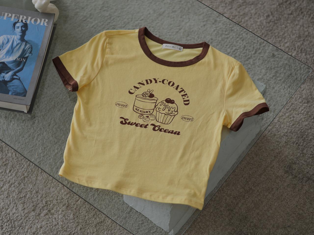 CAMISETA AMARILLA CANDY COATED