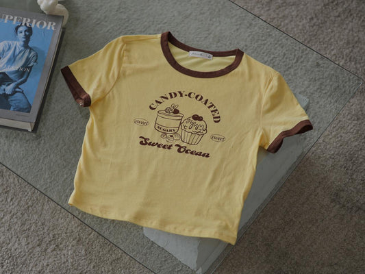 CAMISETA AMARILLA CANDY COATED