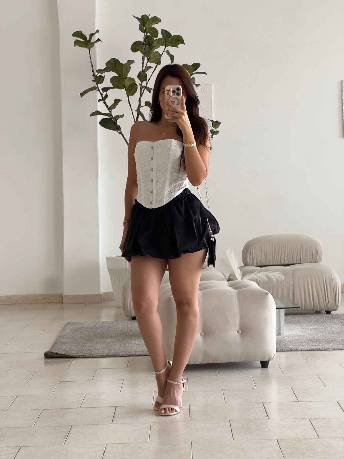 CORSET BLANCO OJALILLO FORRO DOBLE AJUSTE