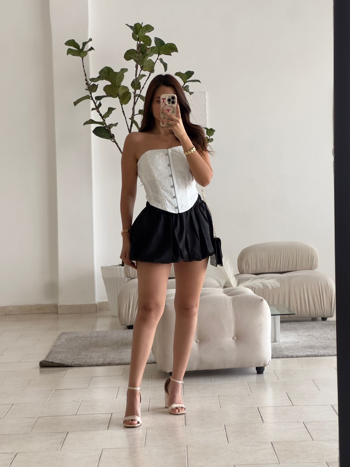 CORSET BLANCO OJALILLO FORRO DOBLE AJUSTE