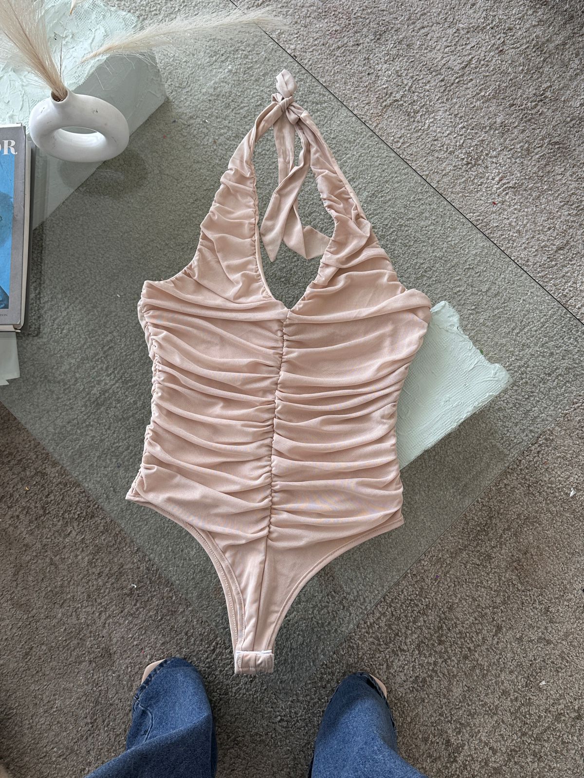 BODY MESH AMARRE CUELLO PALO ROSA