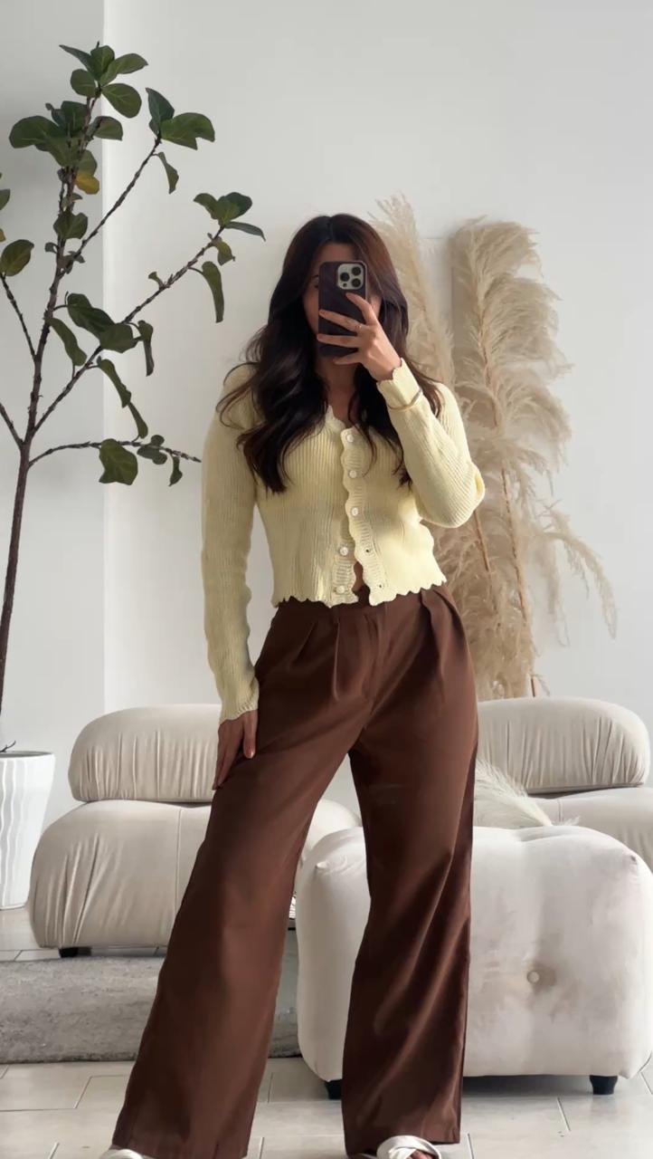 PANTALÓN EN TELA MOCHA TIMING