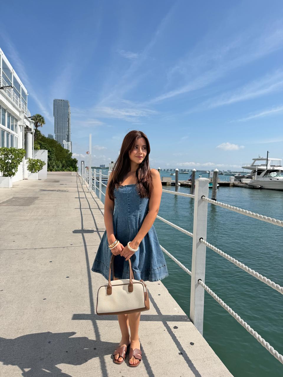 VESTIDO CORTO DENIM CORTE A