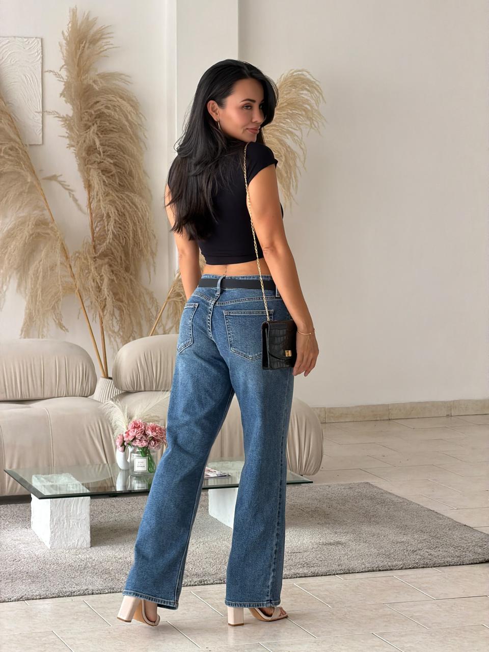 CROP TOP BÁSICO MANGA CORTA NEGRO